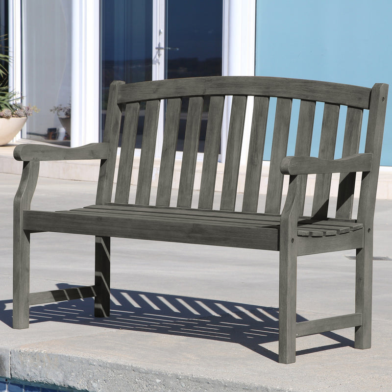 Renaissance Outdoor Patio 4-foot  Hand-scraped Wood Garden Bench