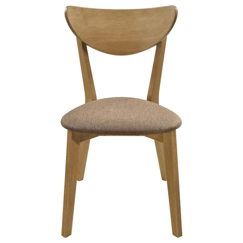 Elowen - Dining Side Chair (Set of 2) - Light Walnut And Brown