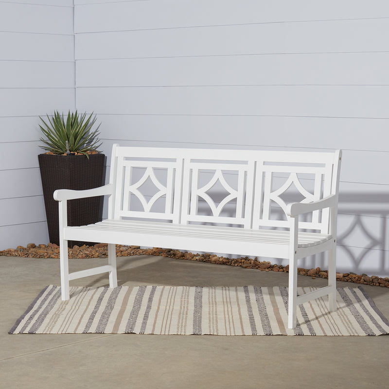 Bradley Outdoor Patio Diamond 5-foot Bench