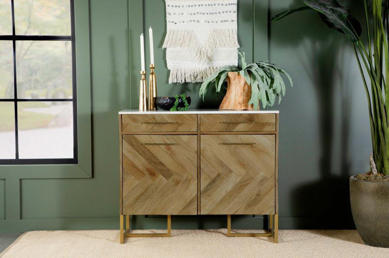 Keaton - Accent Cabinet With Geometric Patterrn