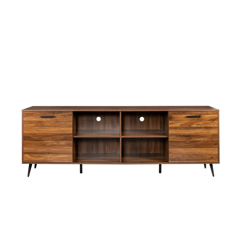 TV Stand Mid-Century Wood Modern Entertainment Center Adjustable Storage Cabinet TV Console for Living Room