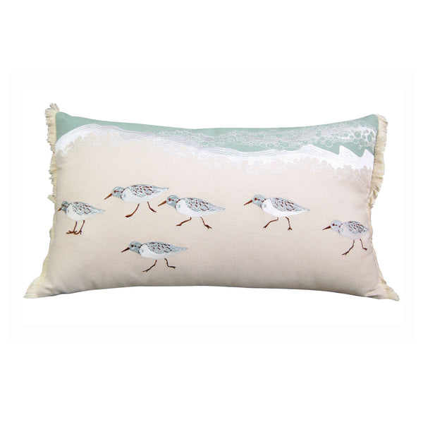 Sandpipers Sprint Pillow - Indoor Cotton