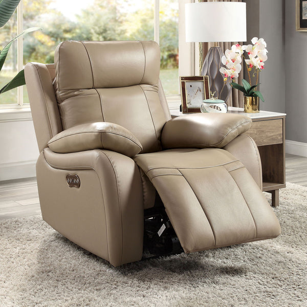 Gaspe - Power Recliner - Light Brown