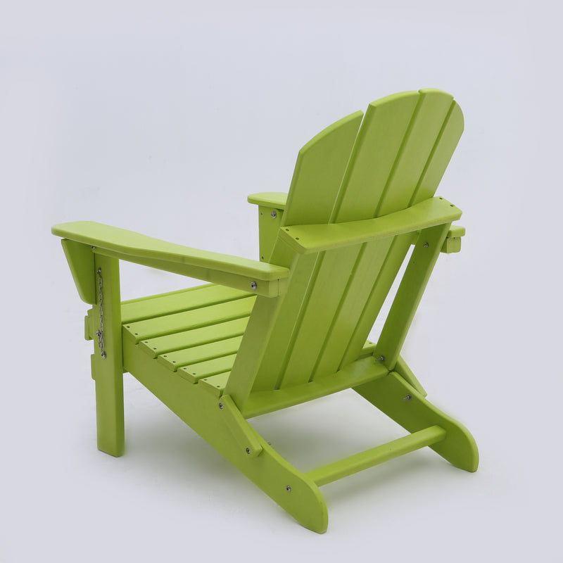 Classic Solid All-weather Folding Plastic Adirondack Chair