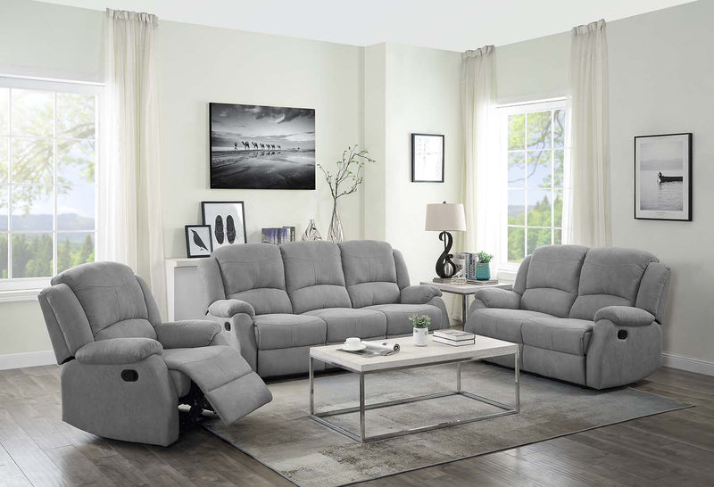 Zorina - Recliner - Gray Fabric