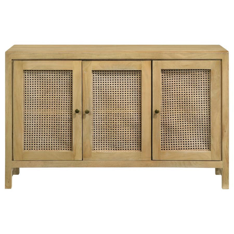 Zamora - Woven Cane Doors Accent Cabinet