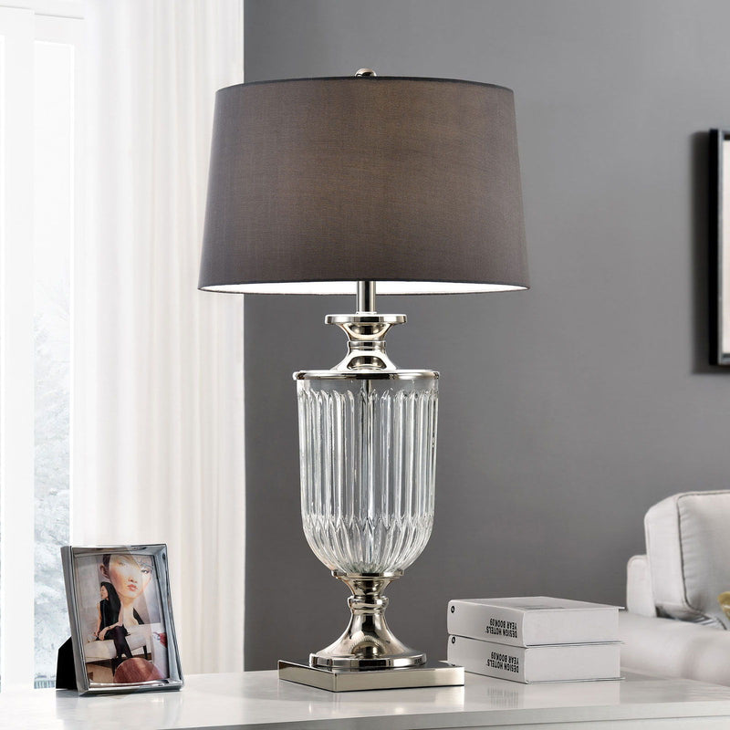 Ira - Table Lamp - Silver / Clear