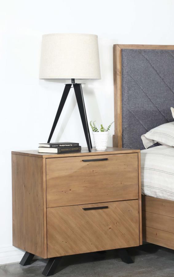 Taylor - 2-Drawer Nightstand - Light Honey Brown