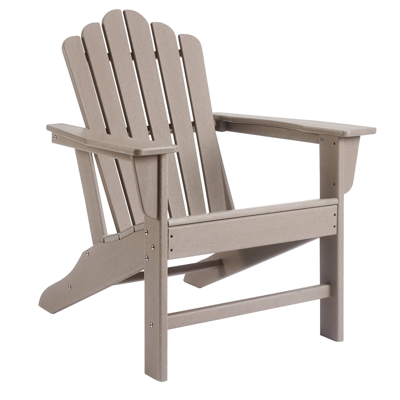 Classic Outdoor Adirondack Chair for Garden Porch Patio Deck Backyard, Weather Resistant Accent Furniture