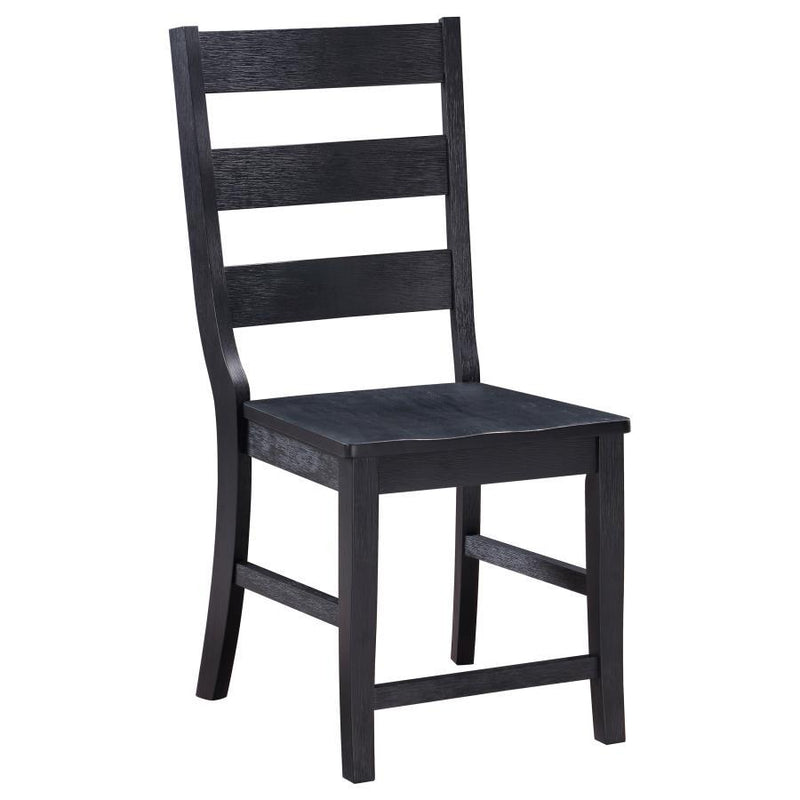 Newport - Ladder Back Dining Side Chair (Set of 2) - Black