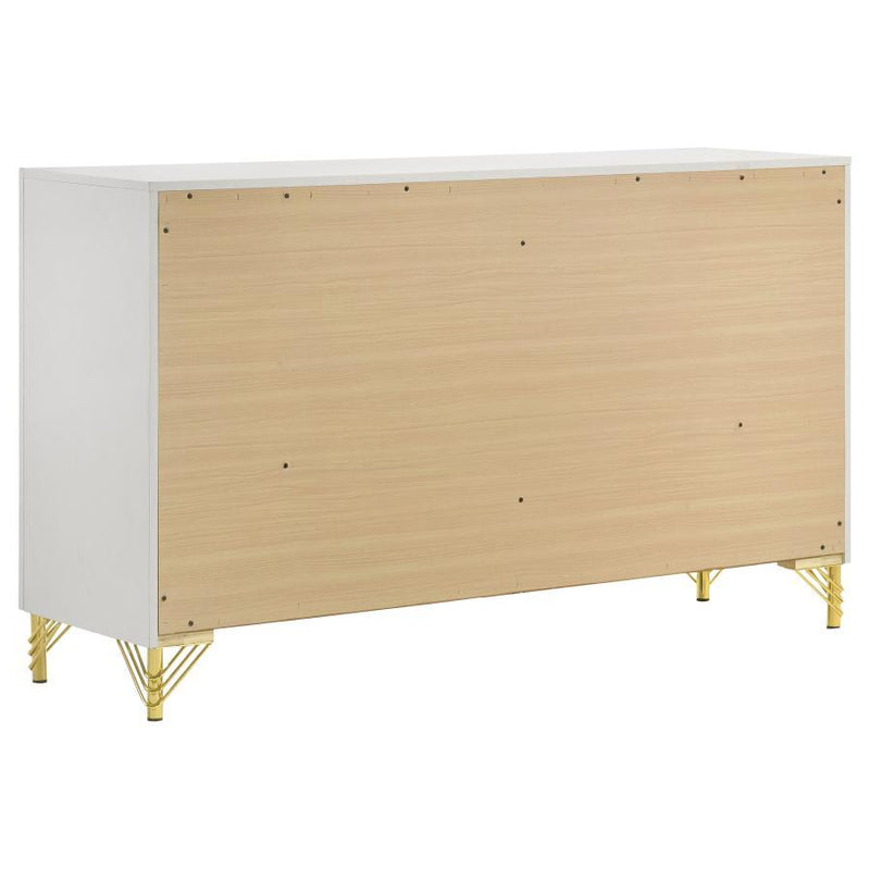 Lucia - 6-Drawer Bedroom Dresser - White