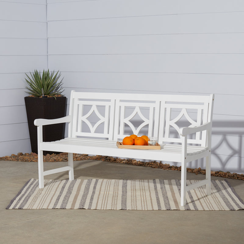 Bradley Outdoor Patio Diamond 5-foot Bench