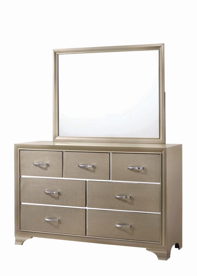 Beaumont - 7-Drawer Rectangular Dresser - Champagne