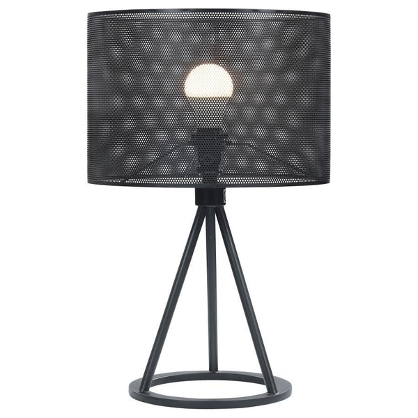 Chapin - Metal Mesh Shade Table Lamp - Matte Black