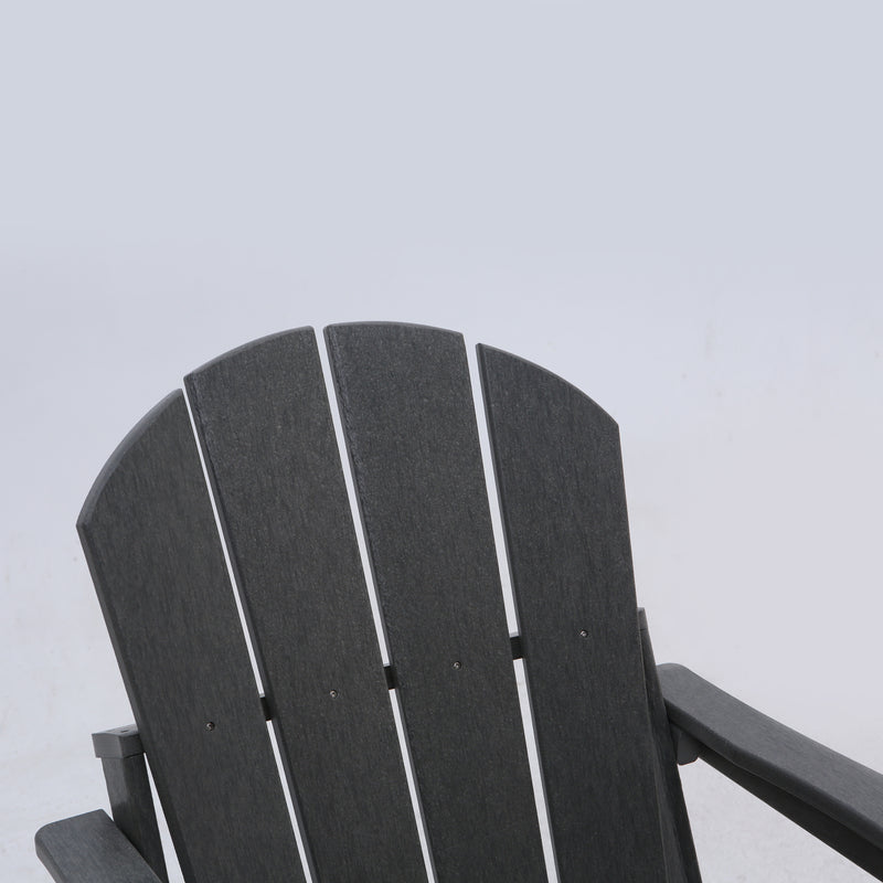 Classic Solid All-weather Folding HDPE Adirondack Chair