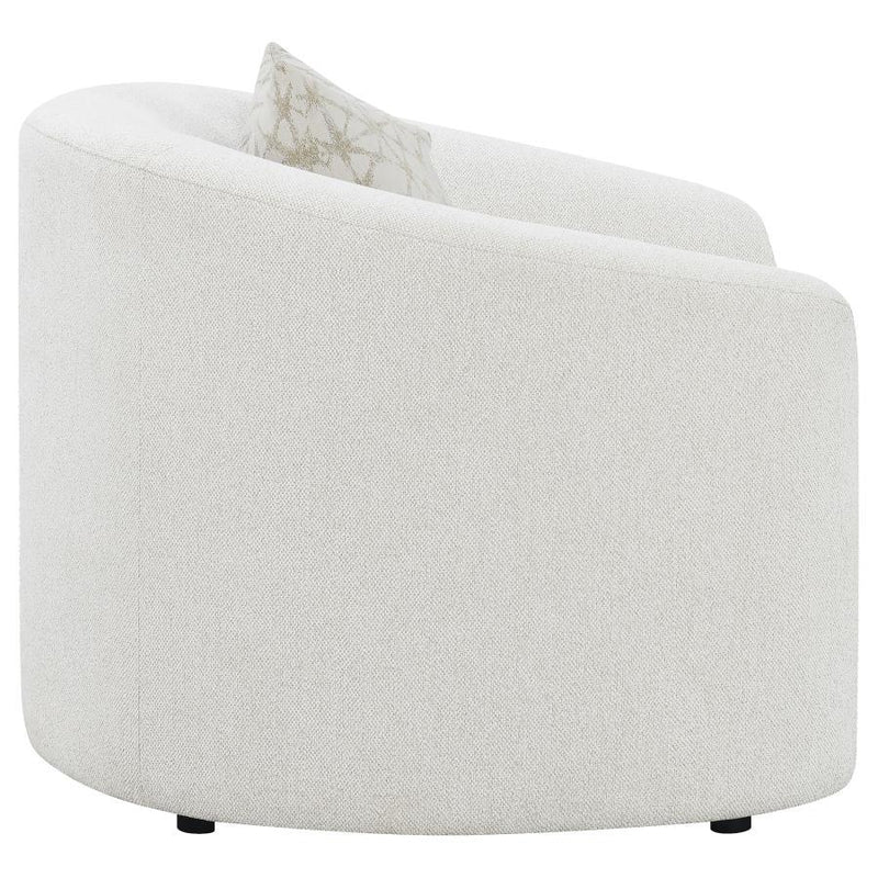 Rainn - Upholstered Tight Back Chair - Latte