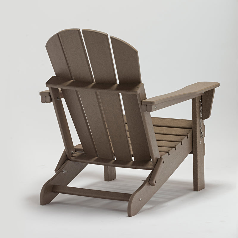 Classic Solid All-weather Folding HDPE Adirondack Chair