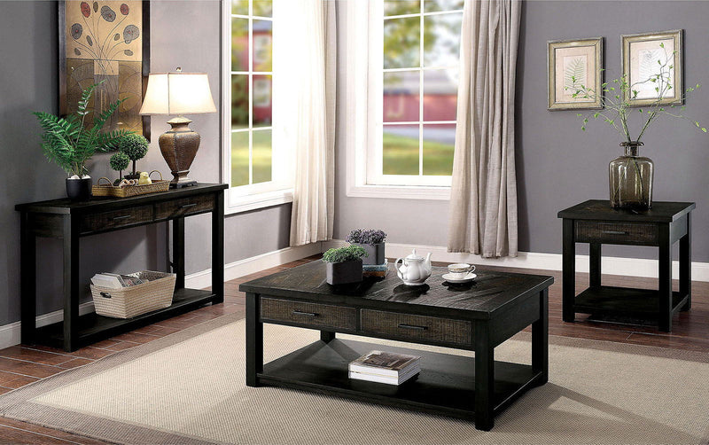 Rhymney - Coffee Table - Dark Oak / Multi