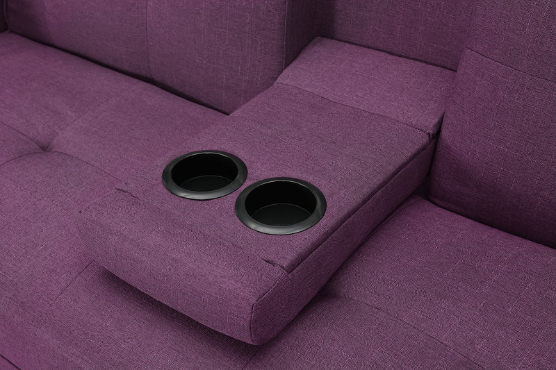 SLEEPER SOFA PURPLE COLOR（same  as W22339671。Size difference, See Details in page.）