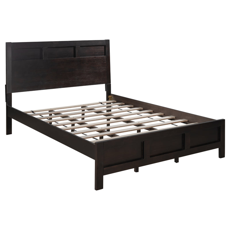 Classic Rich Brown 3 Pieces Queen Bedroom Set (Queen Bed + Nightstand+ Dresser)