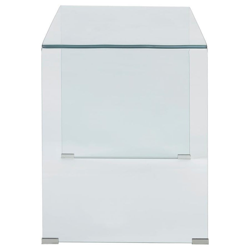 Ripley - Glass Writing Desk - Clear