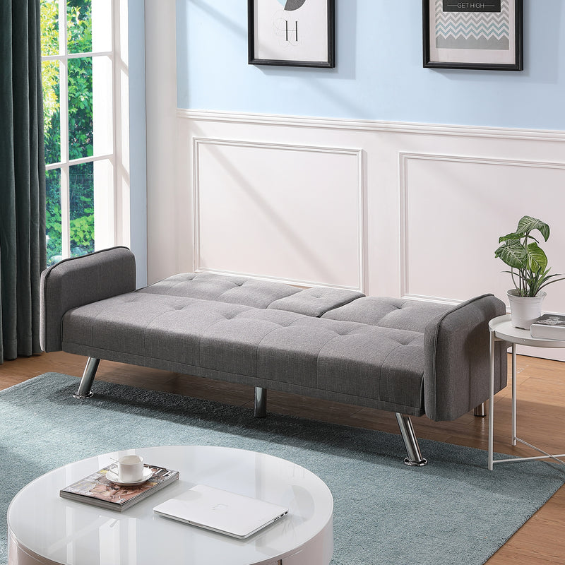 SLEEPER SOFA LIGHT GREY（same as W22339669。Size difference, See Details in page.）